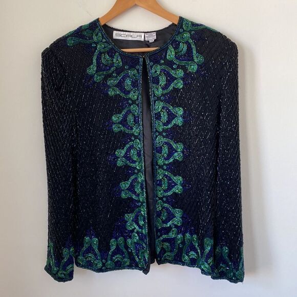 Vintage Silk Beaded Open Top - Picture 15 of 17